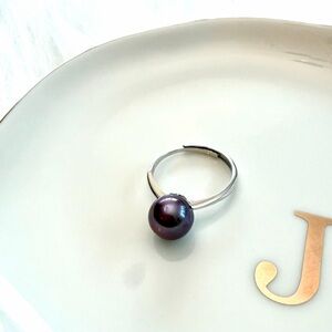 Freshwater Edison Purple Pearl Ring